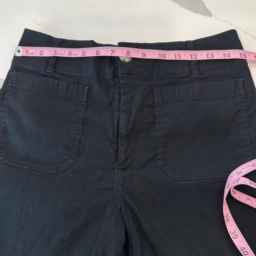 MAEVE Anthropologie The Colette Wide-Leg Cropped
Pants 30p Black - Picture 7 of 13